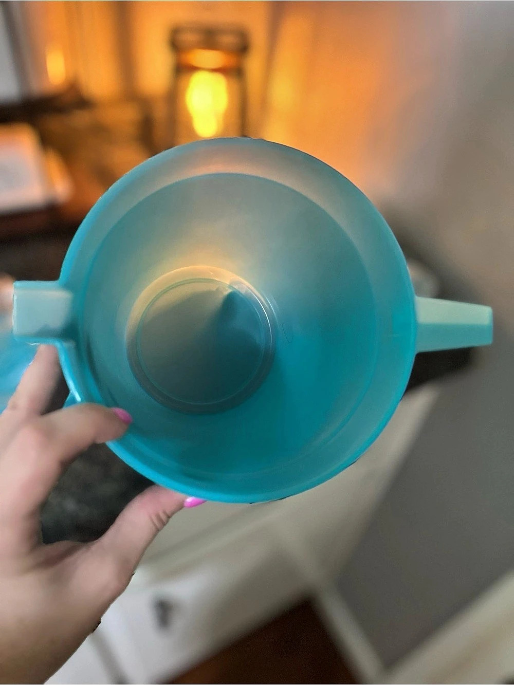 Tupperware Blue Pitcher New - Picture 3 of 8